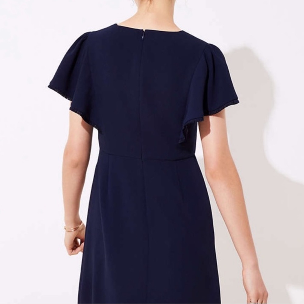 Loft - Ruffle Sleeve Dress - Picture 2 of 3
